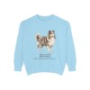 Shetland Sheepdog Latin Sweatshirt, Chambray, front view