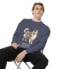 Shetland Sheepdog Latin Sweatshirt, Denim, person 1 context