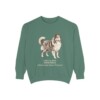 Shetland Sheepdog Latin Sweatshirt, Light Green, front view