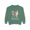 Shetland Sheepdog Sweatshirt, Light Green, front view