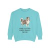 Shetland Sheepdog Mom Sweatshirt, Chalky Mint, front view