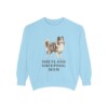 Shetland Sheepdog Mom Sweatshirt, Chambray, front view