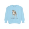 shiba-inu-sweatshirt-chambray Shiba Inu Sweatshirt, Chambray, front view