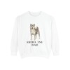 Shiba Inu Dad Sweatshirt, White, front view