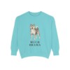 shiba-inu-sweatshirt-humor-chalky-mint Shiba Inu Humor Sweatshirt, Chalky Mint, front view