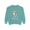 shiba-inu-sweatshirt-latin-seafoam-1 Shiba Inu Latin Sweatshirt, Seafoam, front view