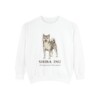 shiba-inu-sweatshirt-latin-white-1 Shiba Inu Latin Sweatshirt, White, front view