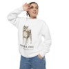 shiba-inu-sweatshirt-latin-white-person-2-context-1 Shiba Inu Latin Sweatshirt, White, person 2 context