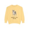Shiba Inu Mom Sweatshirt, Butter, front view