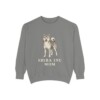 Shiba Inu Mom Sweatshirt, Grey, front view