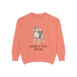 Shiba Inu Mom Sweatshirt, Terracotta, front view