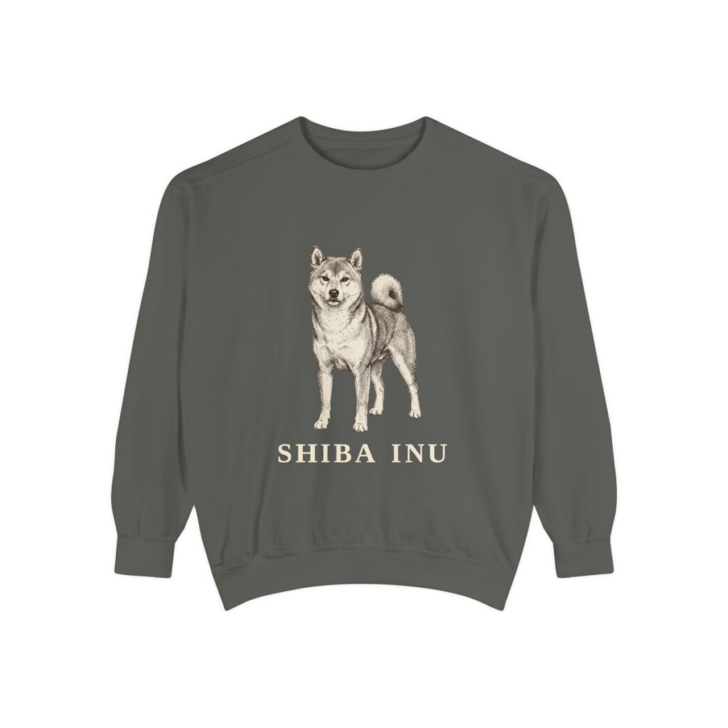 shiba-inu-sweatshirt-pepper Shiba Inu Sweatshirt, Pepper, front view