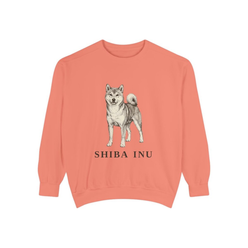 shiba-inu-sweatshirt-terracotta Shiba Inu Sweatshirt, Terracotta, front view