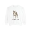 shiba-inu-sweatshirt-white Shiba Inu Sweatshirt, White, front view