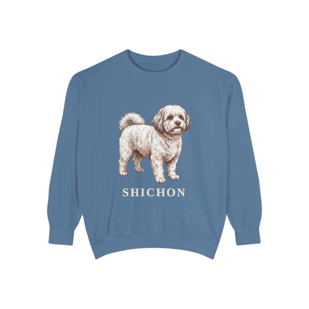 Shichon Sweatshirt, Blue Jean, front view