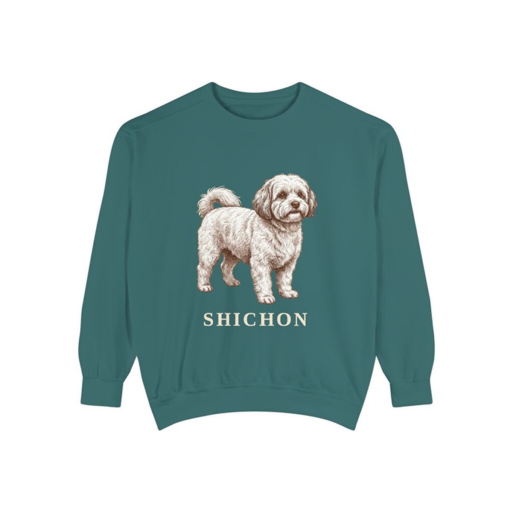 Shichon Sweatshirt, Blue Spruce, front view