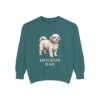 Shichon Dad Sweatshirt, Blue Spruce, front view