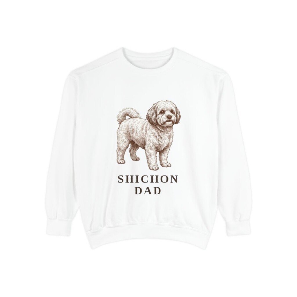 Shichon Dad Sweatshirt, White, front view