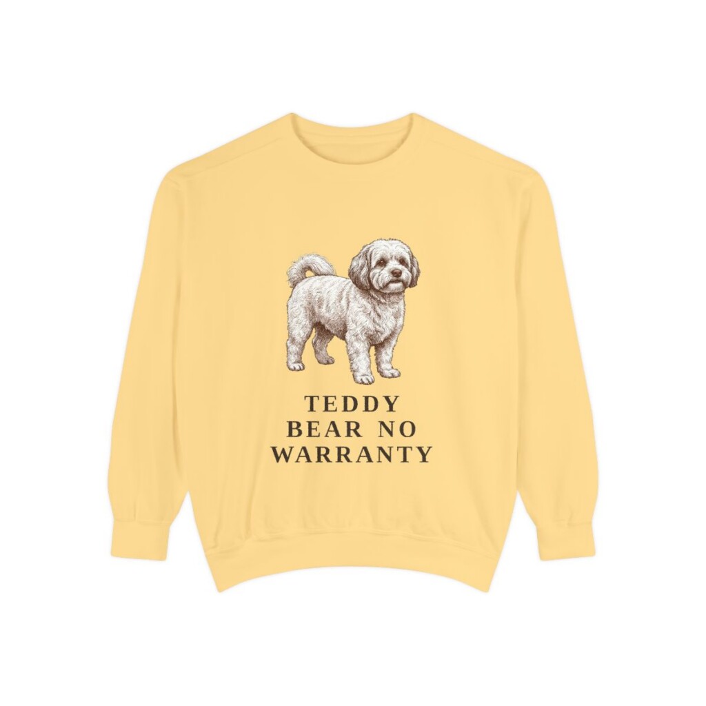 shichon-sweatshirt-humor-butter Shichon Humor Sweatshirt, Butter, front view