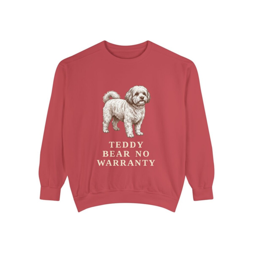 shichon-sweatshirt-humor-crimson Shichon Humor Sweatshirt, Crimson, front view