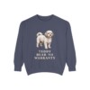 shichon-sweatshirt-humor-denim Shichon Humor Sweatshirt, Denim, front view