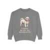 shichon-sweatshirt-humor-grey Shichon Humor Sweatshirt, Grey, front view