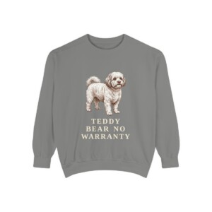 Shichon Humor Sweatshirt, Grey, front view