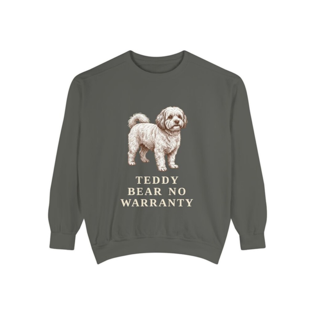 shichon-sweatshirt-humor-pepper Shichon Humor Sweatshirt, Pepper, front view
