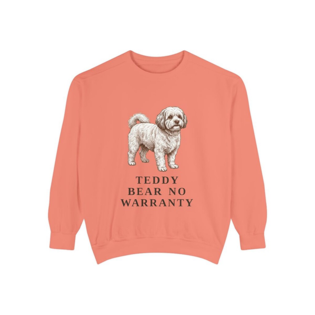 shichon-sweatshirt-humor-terracotta Shichon Humor Sweatshirt, Terracotta, front view