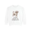 shichon-sweatshirt-humor-white Shichon Humor Sweatshirt, White, front view