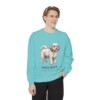 Shichon Latin Sweatshirt, Chalky Mint, person 1 front