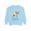 Shichon Latin Sweatshirt, Chambray, front view