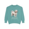 Shichon Latin Sweatshirt, Seafoam, front view