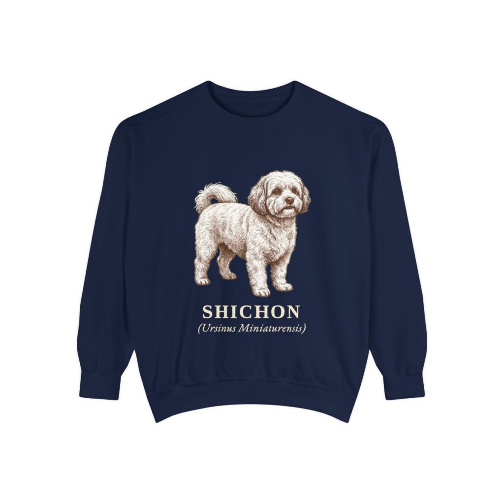 Shichon Latin Sweatshirt, True Navy, front view