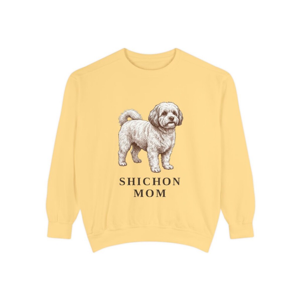 Shichon Mom Sweatshirt, Butter, front view