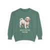 Shichon Mom Sweatshirt, Light Green, front view