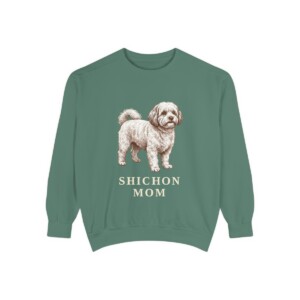 Shichon Mom Sweatshirt, Light Green, front view