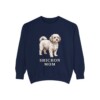 Shichon Mom Sweatshirt, True Navy, front view