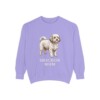 Shichon Mom Sweatshirt, Violet, front view