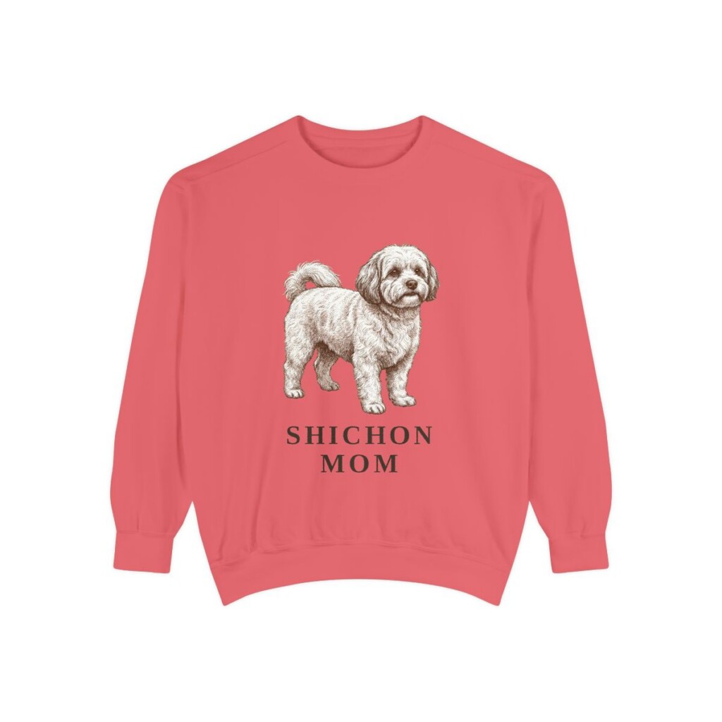 Shichon Mom Sweatshirt, Watermelon, front view