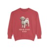 shih-poo-sweatshirt-dad-crimson Shih-Poo Dad Sweatshirt, Crimson, front view