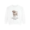 shih-poo-sweatshirt-dad-white Shih-Poo Dad Sweatshirt, White, front view
