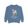 Shih-Poo Humor Sweatshirt, Blue Jean, front view