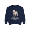 Shih-Poo Humor Sweatshirt, True Navy, front view