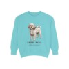 Shih-Poo Latin Sweatshirt, Chalky Mint, front view