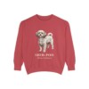 Shih-Poo Latin Sweatshirt, Crimson, front view