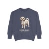 Shih-Poo Latin Sweatshirt, Denim, front view