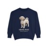 Shih-Poo Latin Sweatshirt, True Navy, front view