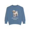 Shih-Poo Mom Sweatshirt, Blue Jean, front view