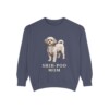 Shih-Poo Mom Sweatshirt, Denim, front view